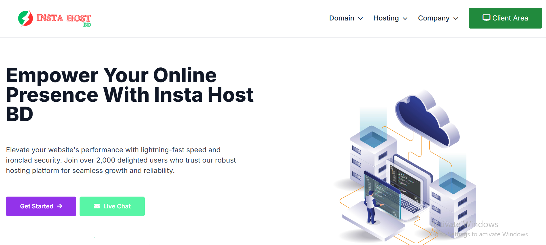 Insta Host BD Domain and Web Hosting Service in Bangladesh